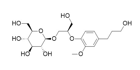 (2R)-3-Hydroxy-2-[4-(3-hydroxypropyl)-2- methoxyphenoxy]propyl beta-D-glucopyranoside